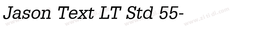 Jason Text LT Std 55字体转换